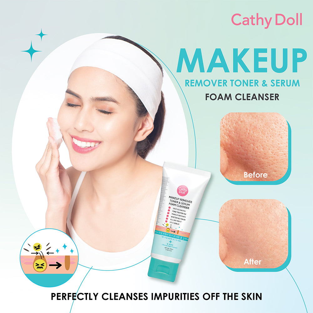 Make Up Remover Toner Serum Foam Cleanser