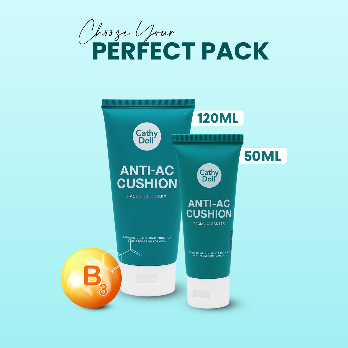 Anti-Acne Cushion Facial Foam Cleanser
