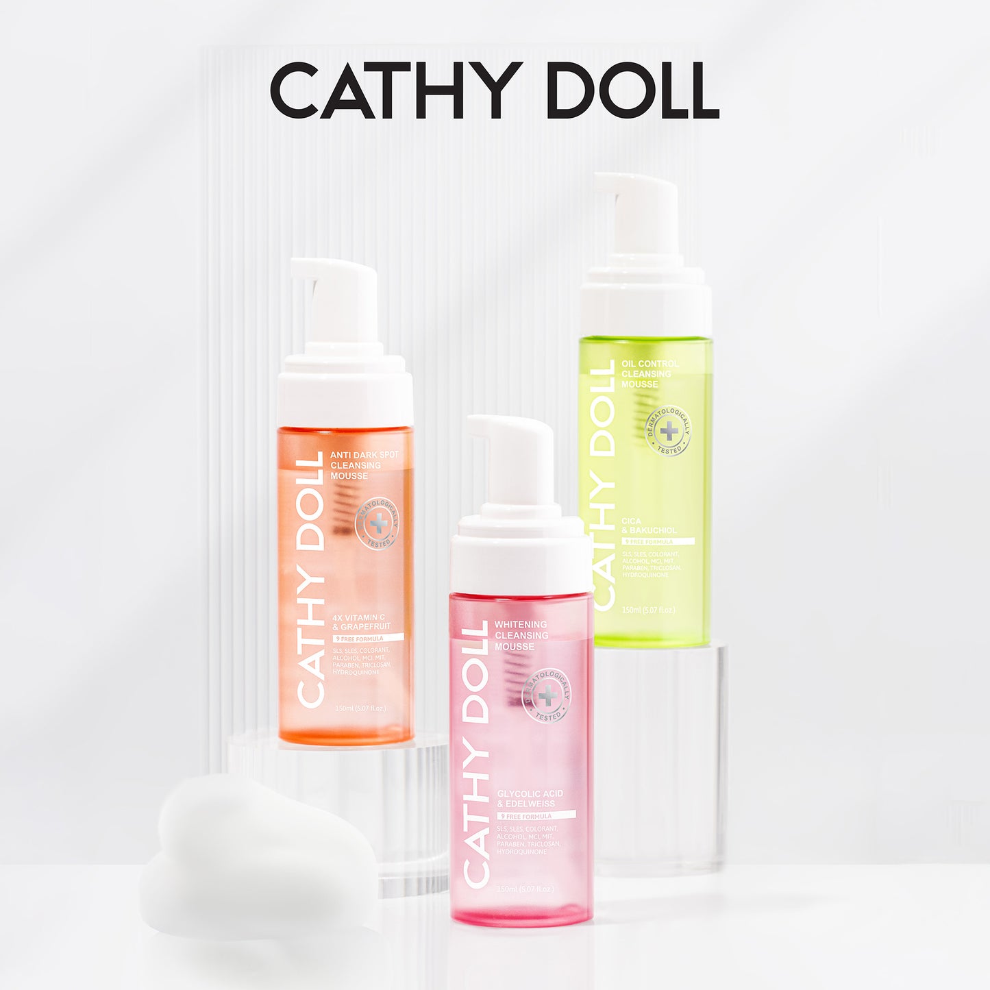 Whitening Cleansing Mousse (Glycolic Acid & Edelweiss)
