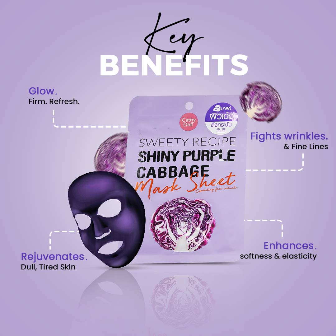 Shiny Purple Cabbage Mask
