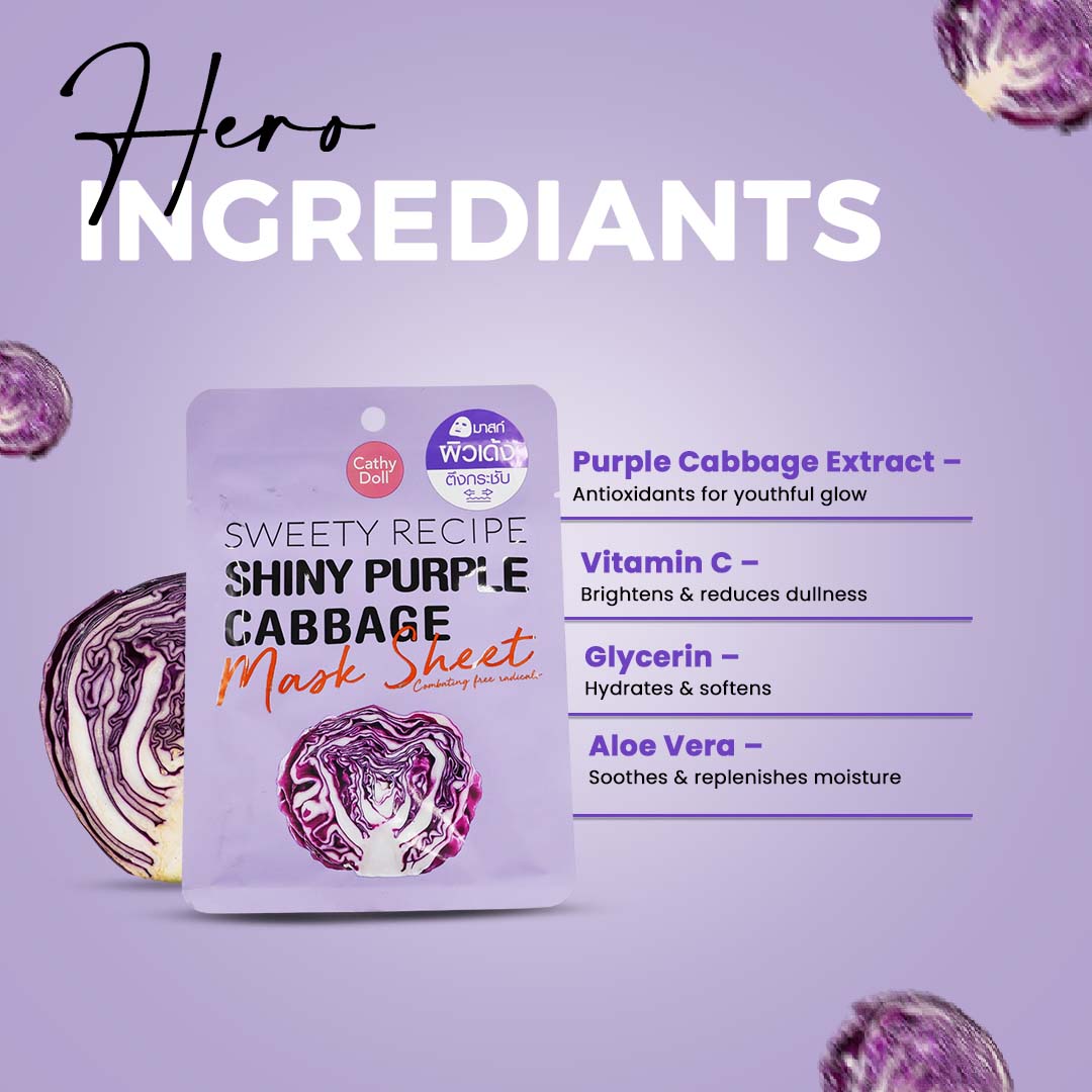 Shiny Purple Cabbage Mask