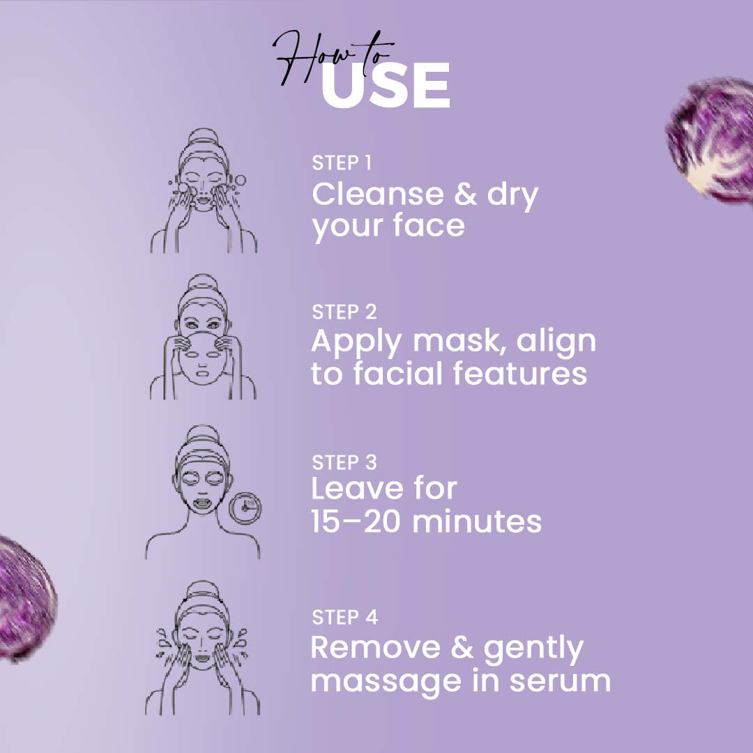 Shiny Purple Cabbage Mask