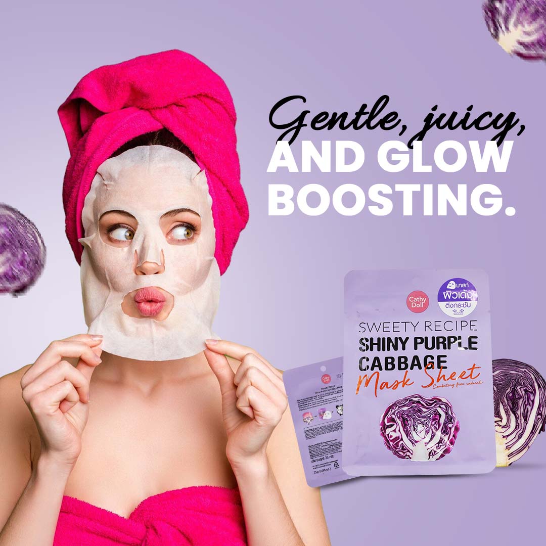 Shiny Purple Cabbage Mask
