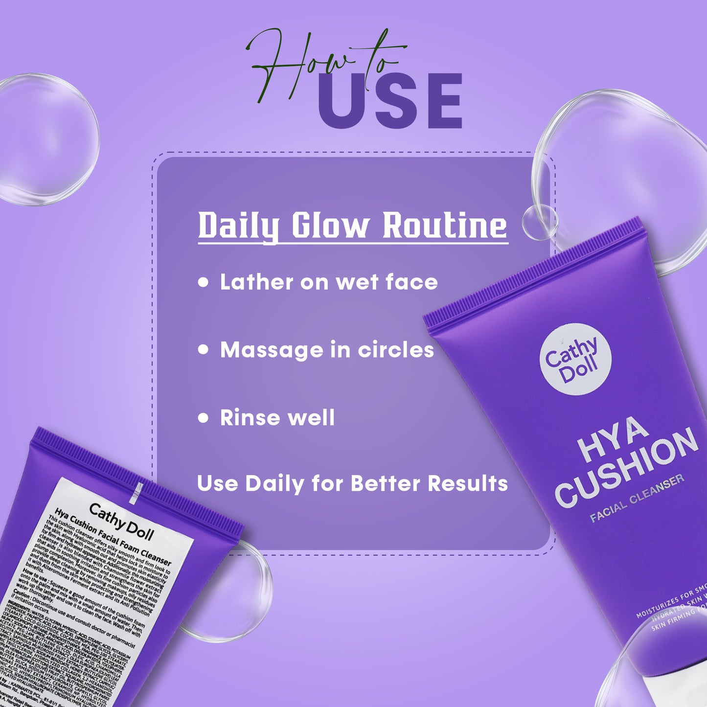 Hya Cushion Facial Foam Cleanser