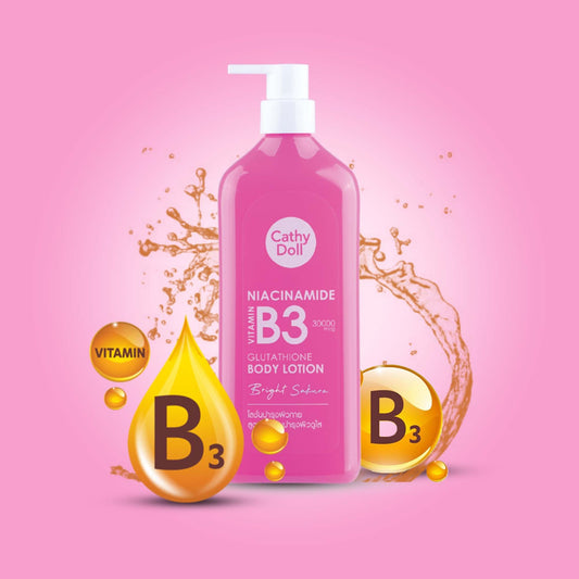 Niacinamide Vitamin B3 Glutathione Body Lotion Bright Sakura