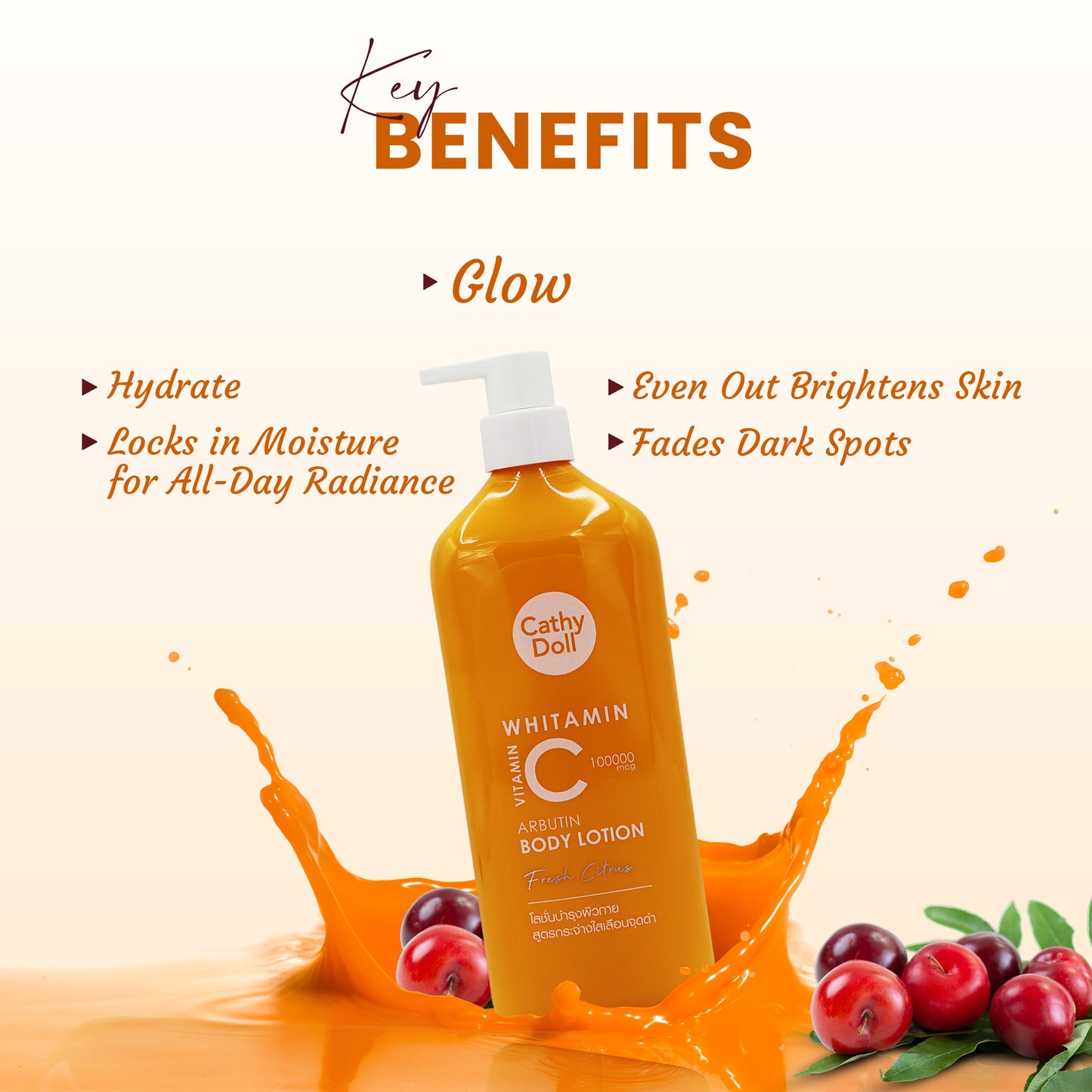 Whitamin Vitamin C Arbutin Body Lotion Fresh Citrus
