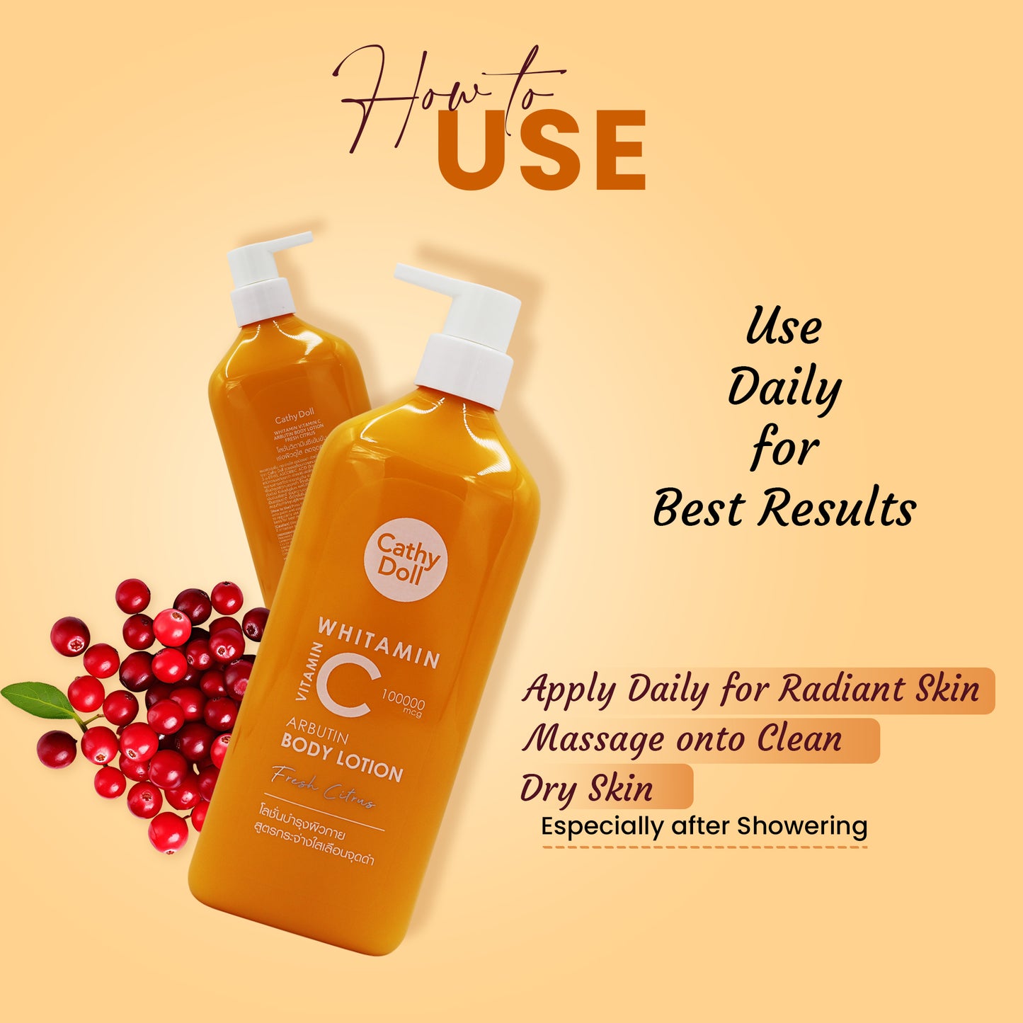 Whitamin Vitamin C Arbutin Body Lotion Fresh Citrus