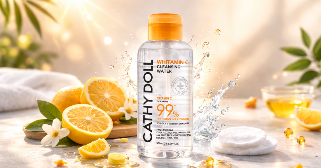Daily Brightening Made Easy with Cathy Doll Whitamin C Cleansing Water
