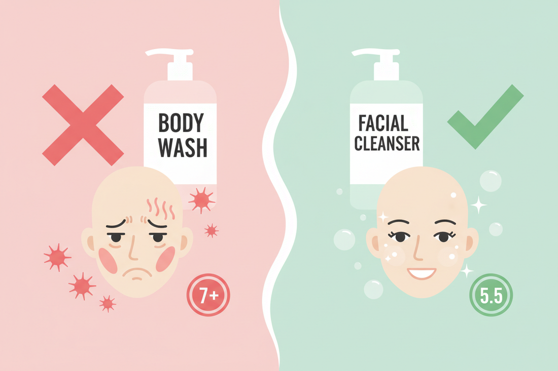 Why You Shouldn’t Use Body Wash on Your Face and What to Use Instead?