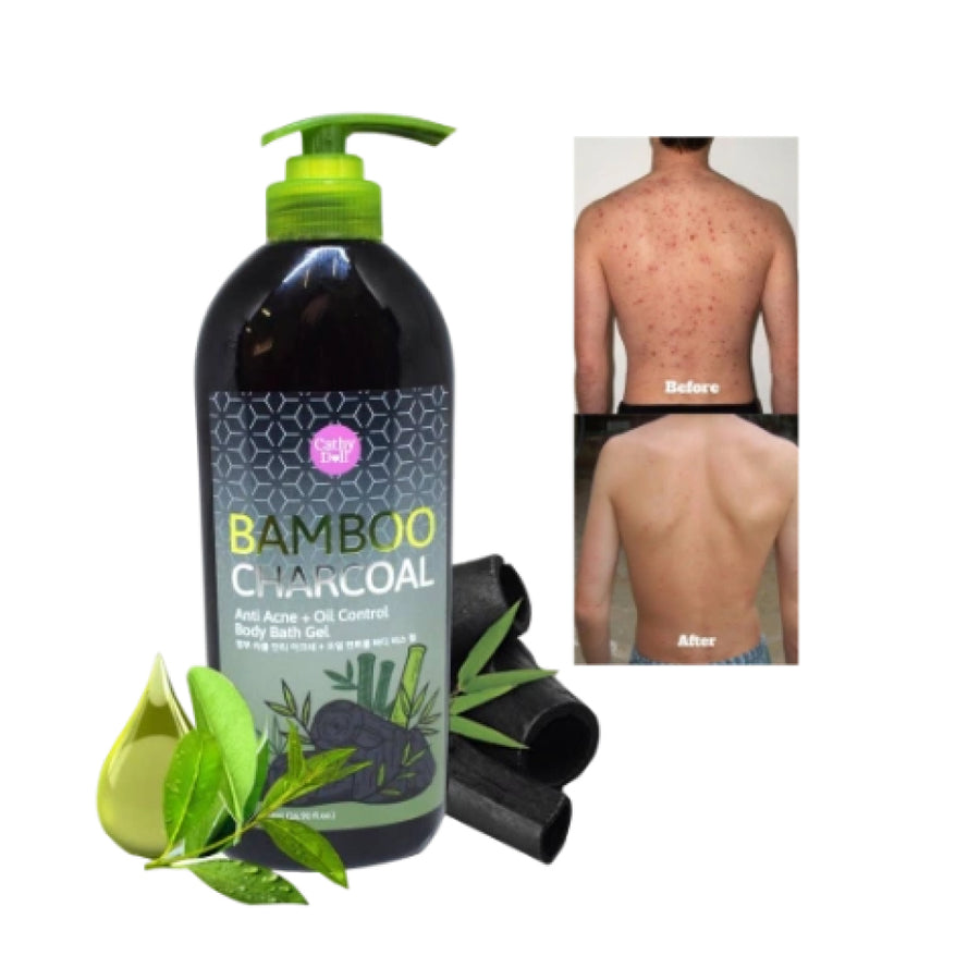 Bamboo Charcoal Anti Acne + Oil Control Body Bath Gel