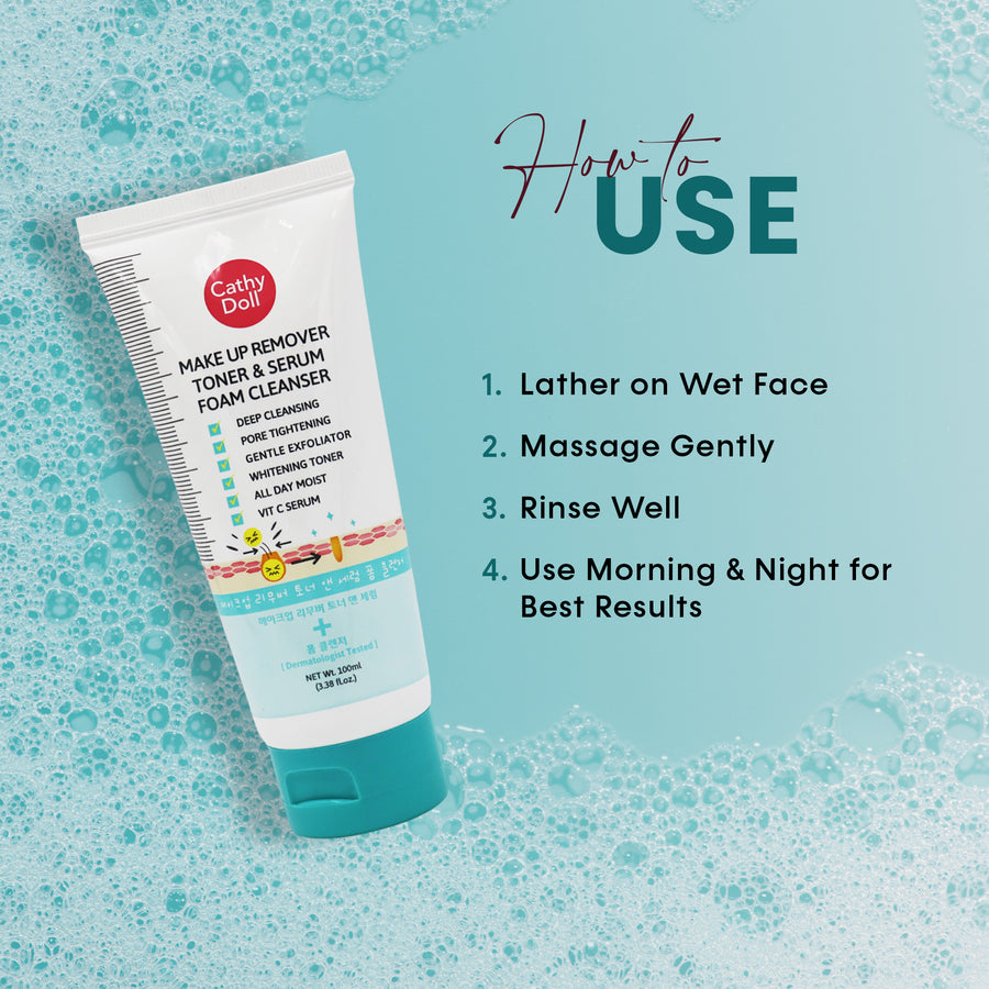 Make Up Remover Toner Serum Foam Cleanser