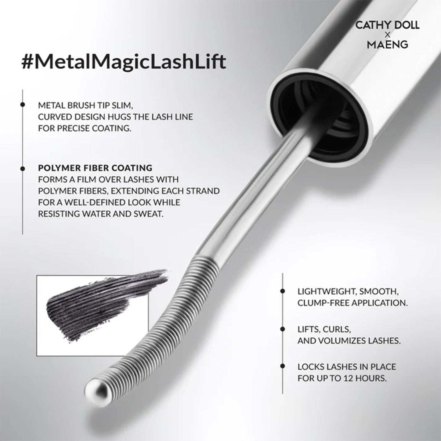 Curvy Metal Mascara Cathy Doll x Maeng