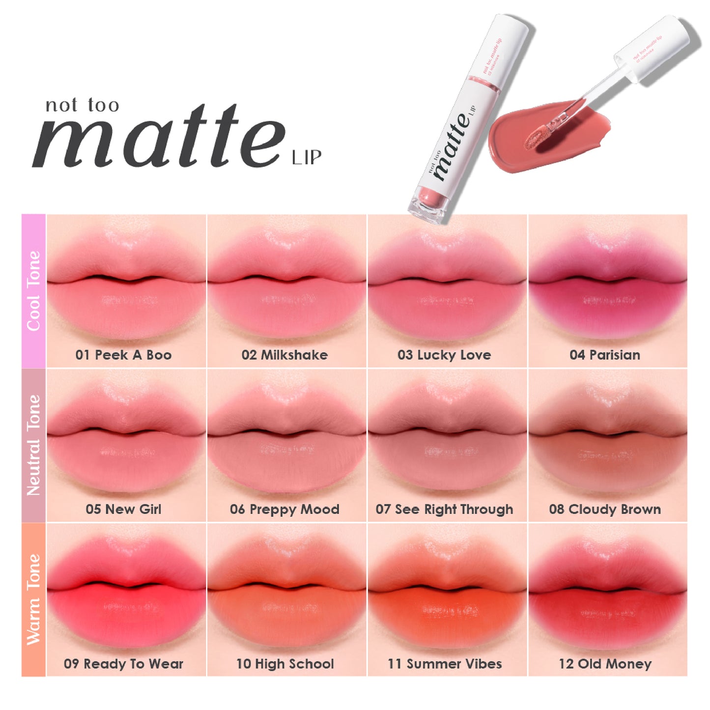 Not Too Matte Lip – Soft Semi-Matte Lightweight Lipstick