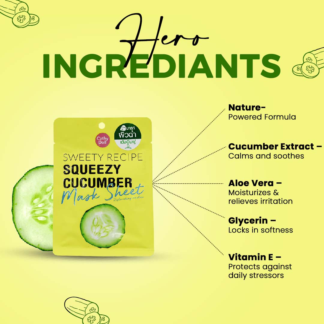 Squeezy Cucumber Mask