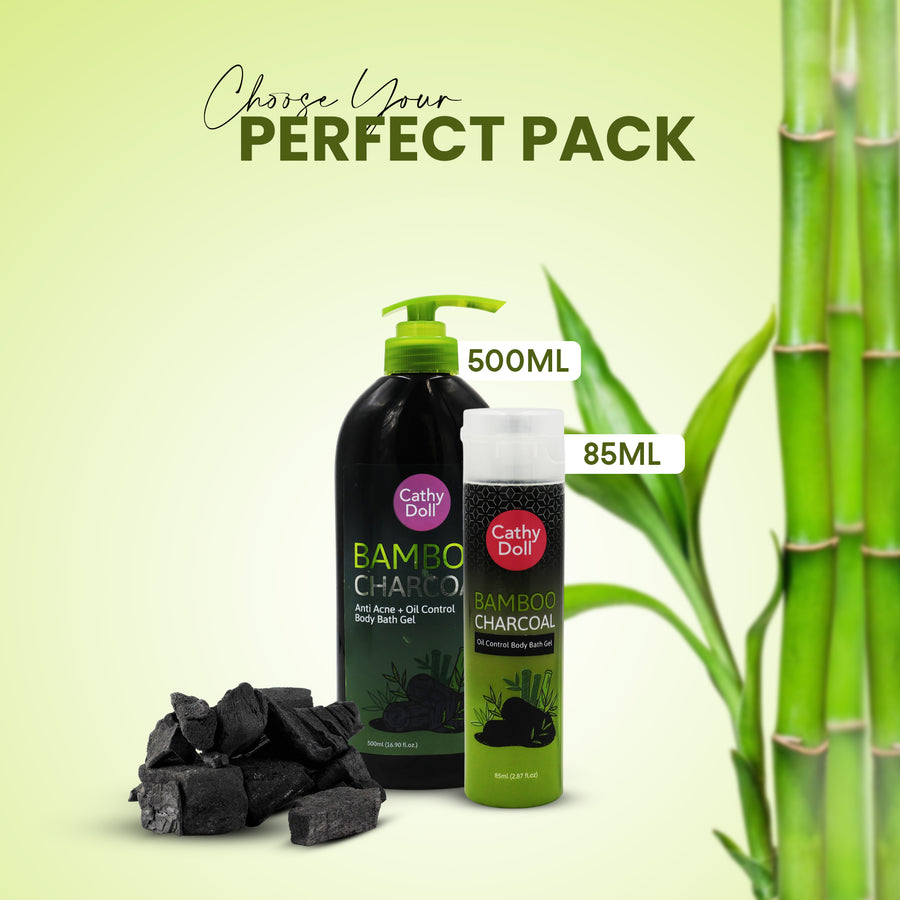 Bamboo Charcoal Anti Acne + Oil Control Body Bath Gel