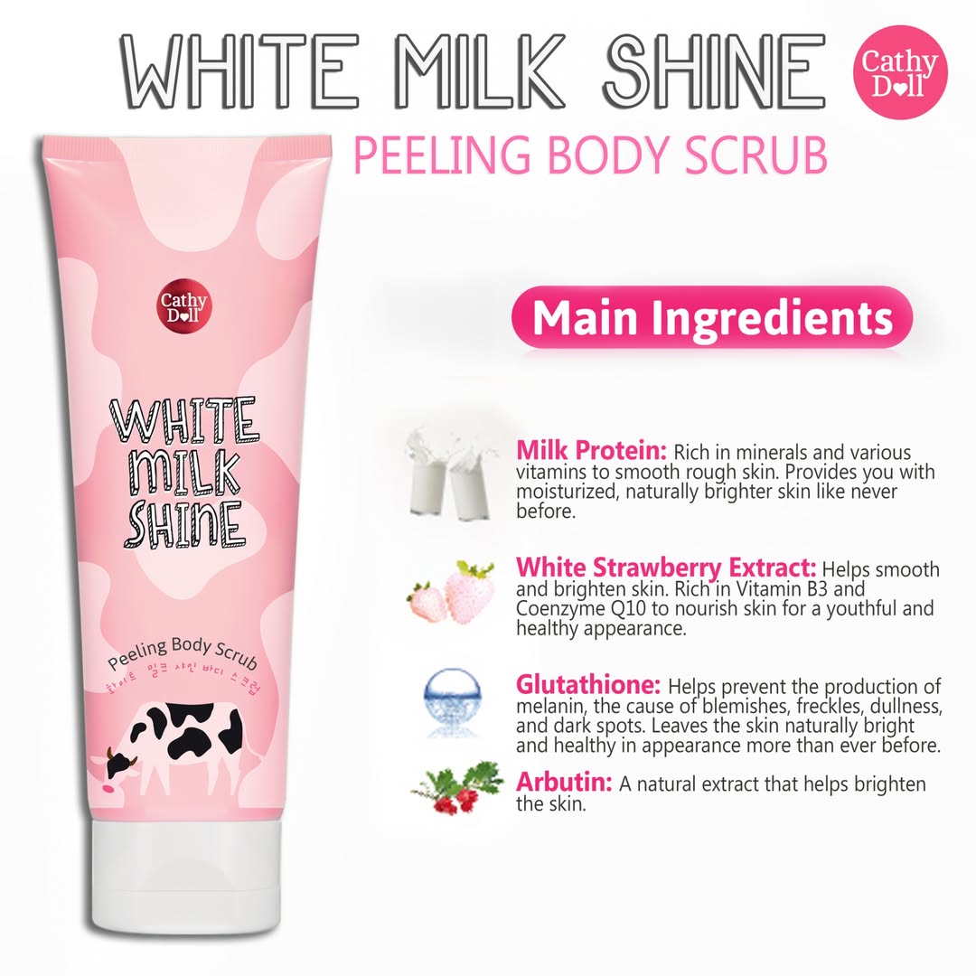 White Milk Shine Peeling Body Scrub