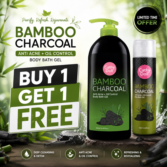 Bamboo Charcoal Anti Acne + Oil Control Body Bath Gel