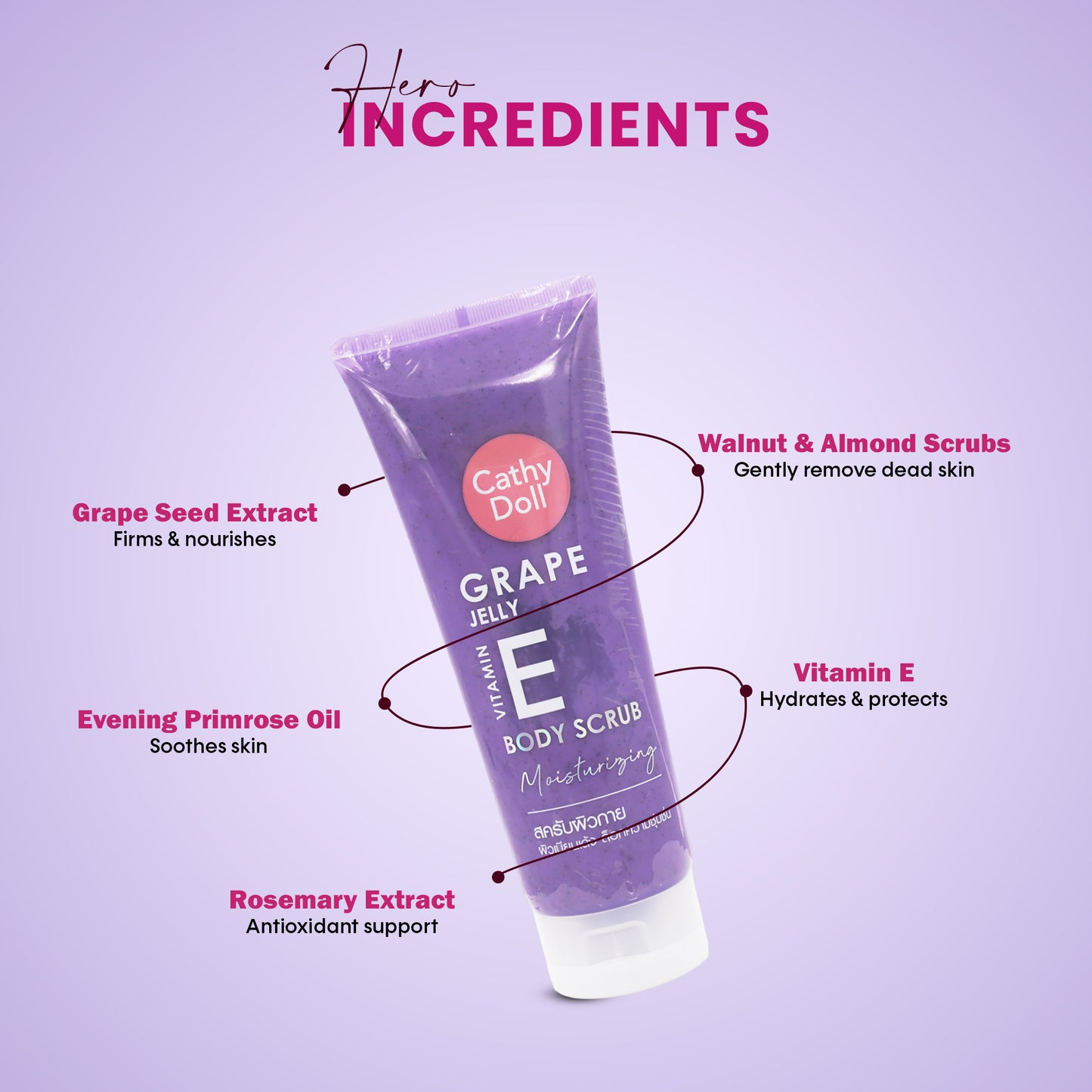 Grape Jelly Vitamin E Body Scrub