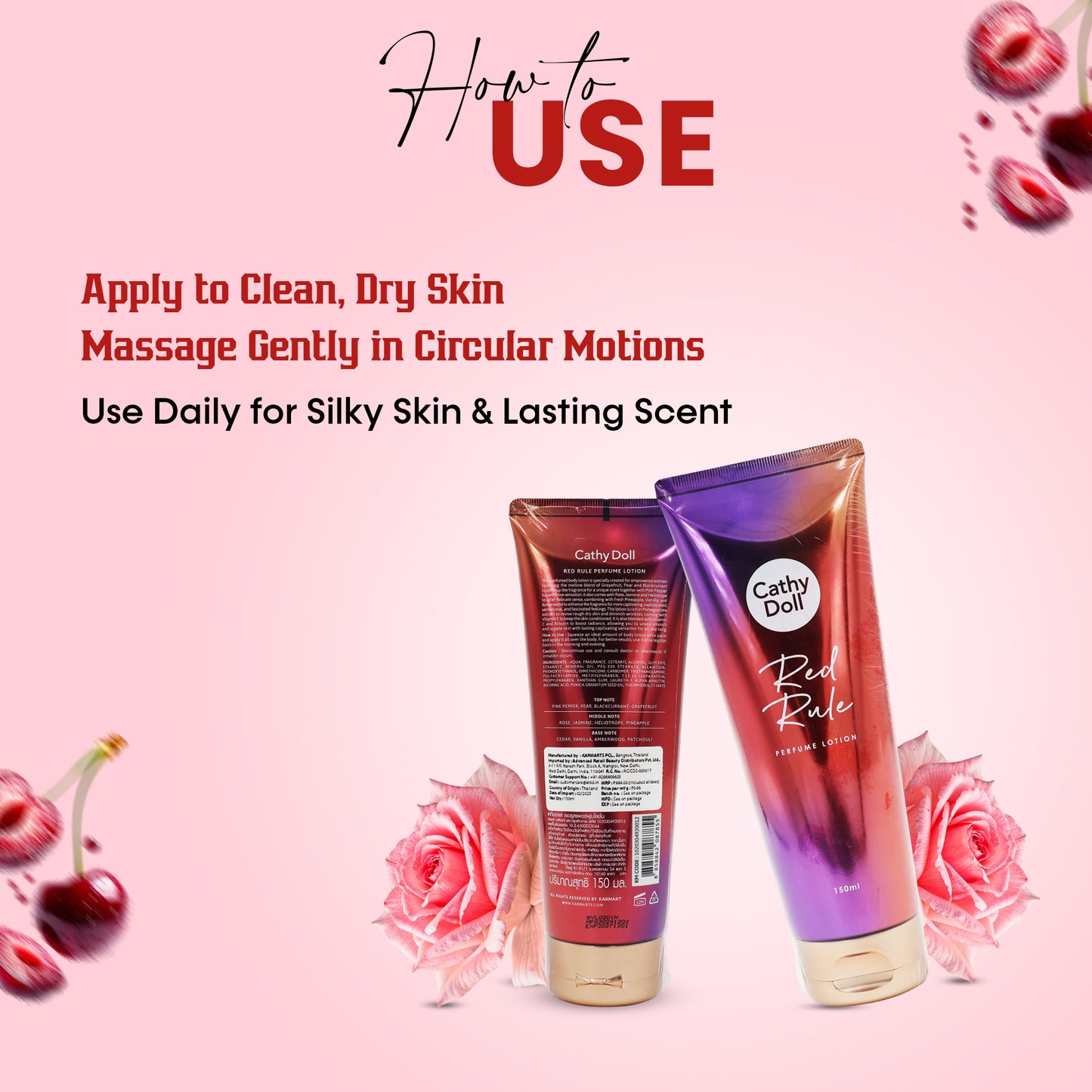 Red Rule Perfume lotion