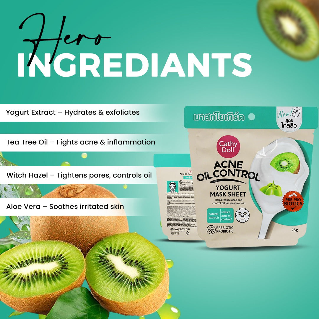 Acne Oil Control Yogurt Mask Sheet