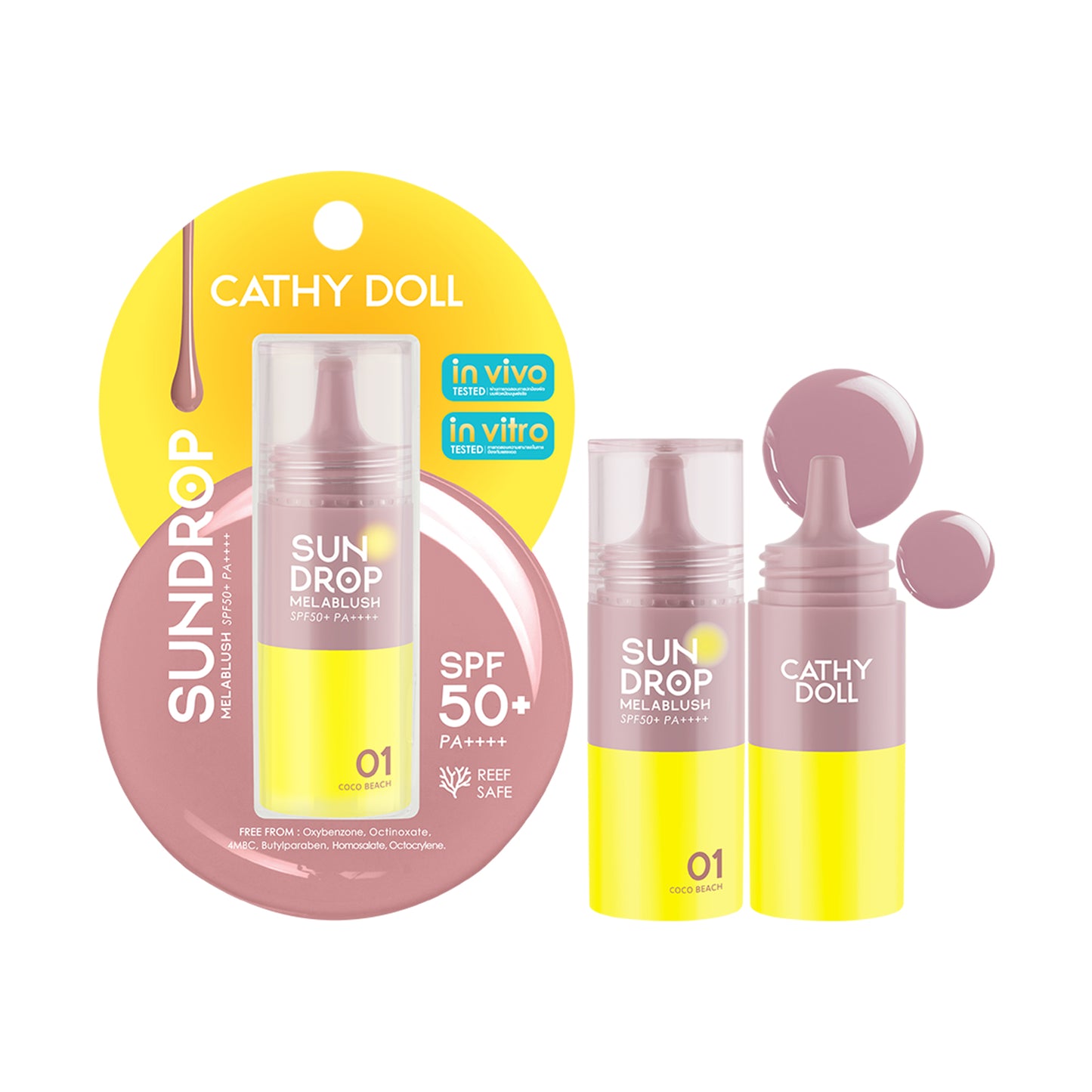 Sundrop Melablush SPF50+ PA++++ – Liquid Blush + Sunscreen
